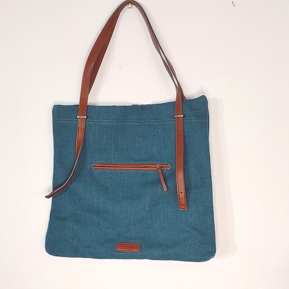 NWT Lucky Brand Aztec Pattern Fabric Tote - Picture 2 of 12